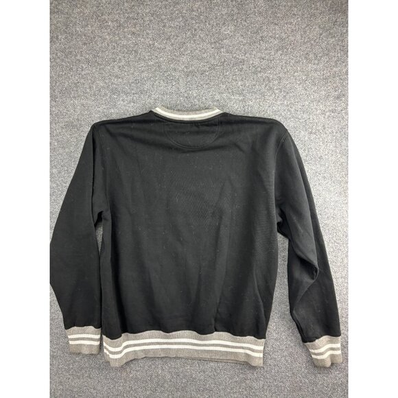 Blue 84 Oregon Ducks Sweater Large Black Embroidered Logo Pullover Football - Picture 8 of 8